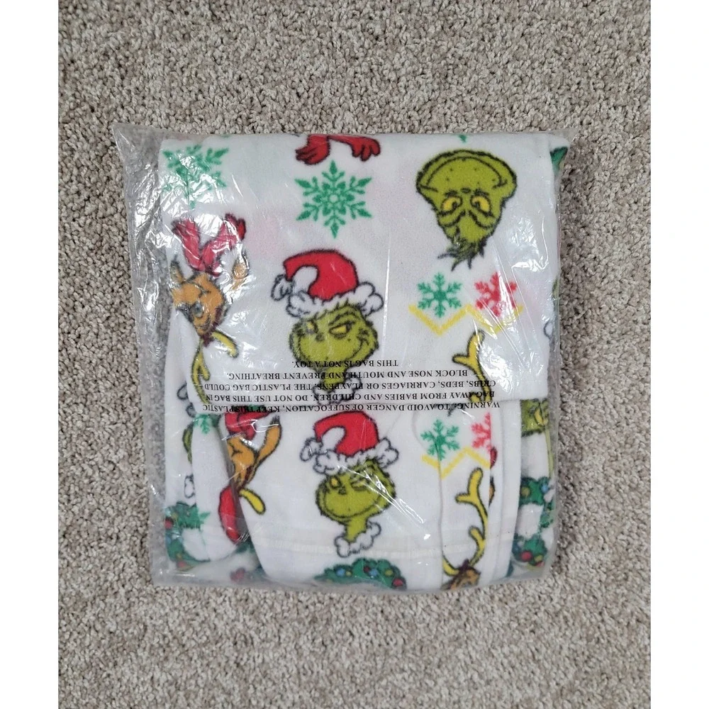 Jammies For Your Families Pajama Set How the Grinch Stole Christmas Boys Size 8